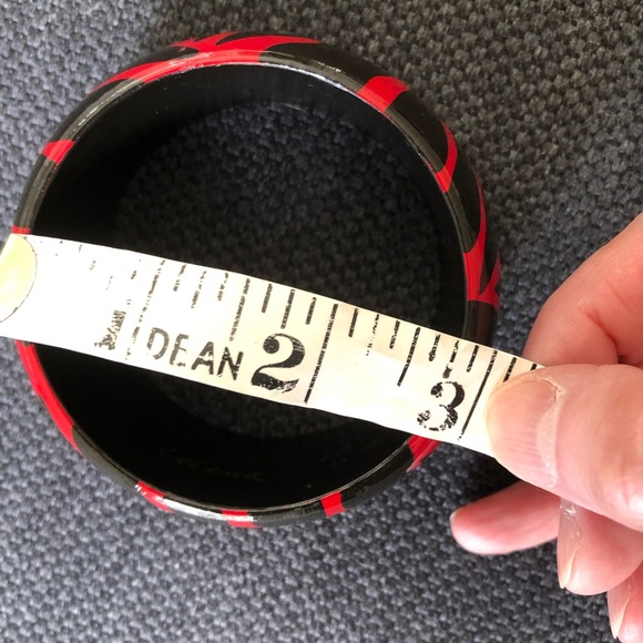 Signed Vintage Animal Print Bangle Paper Mache - Picture 5 of 5